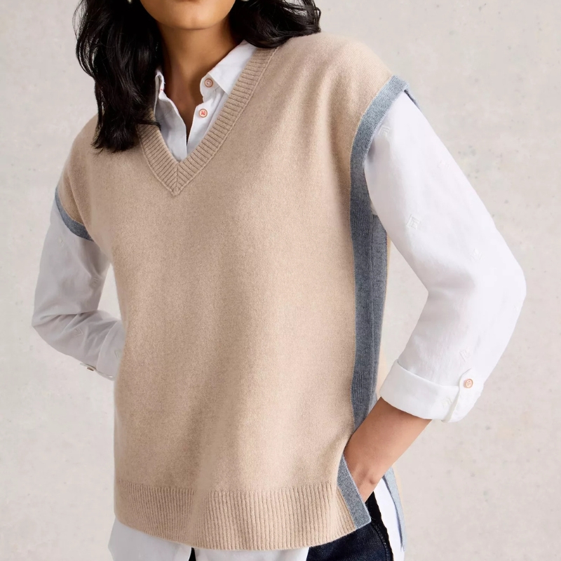 White Stuff, Cashmere V Neck Tank