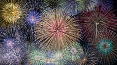 A fireworks display.