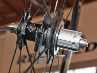 The alloy freehub body and driver mechanism is custom built for Reynolds by German manufacturer Tune.