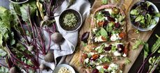 Beetroot-crust pizza