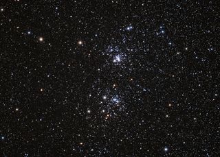 Astrophotographer Joel Tonyan captured this image of the Double Cluster in Perseus using an Astro-tech TMB-92 refractor telescope.