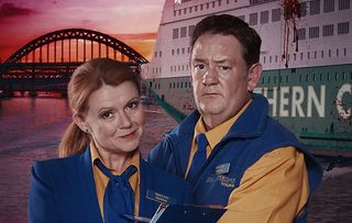 Sian Gibson and Johnny Vegas starring in Death on the Tyne