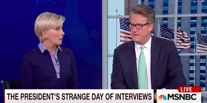 Joe Scarborough thinks Trump is acting similarly to his mother, who has dementia.