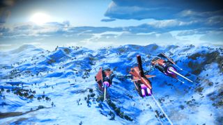 No Man's Sky Outlaws pirate ships in space combat