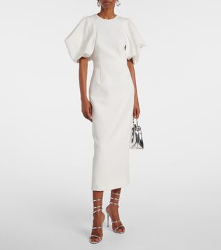 Bridal Calita Crêpe Midi Dress