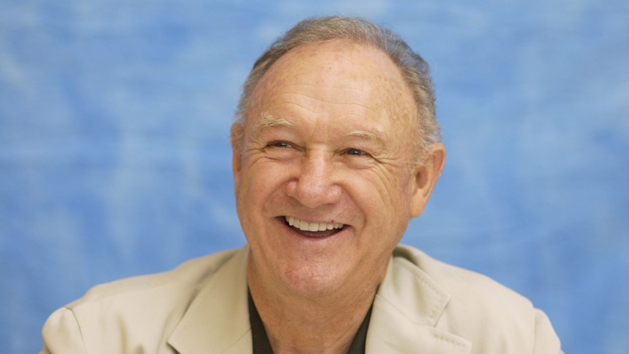 Actor Gene Hackman is seen during a press conference in 2003. 