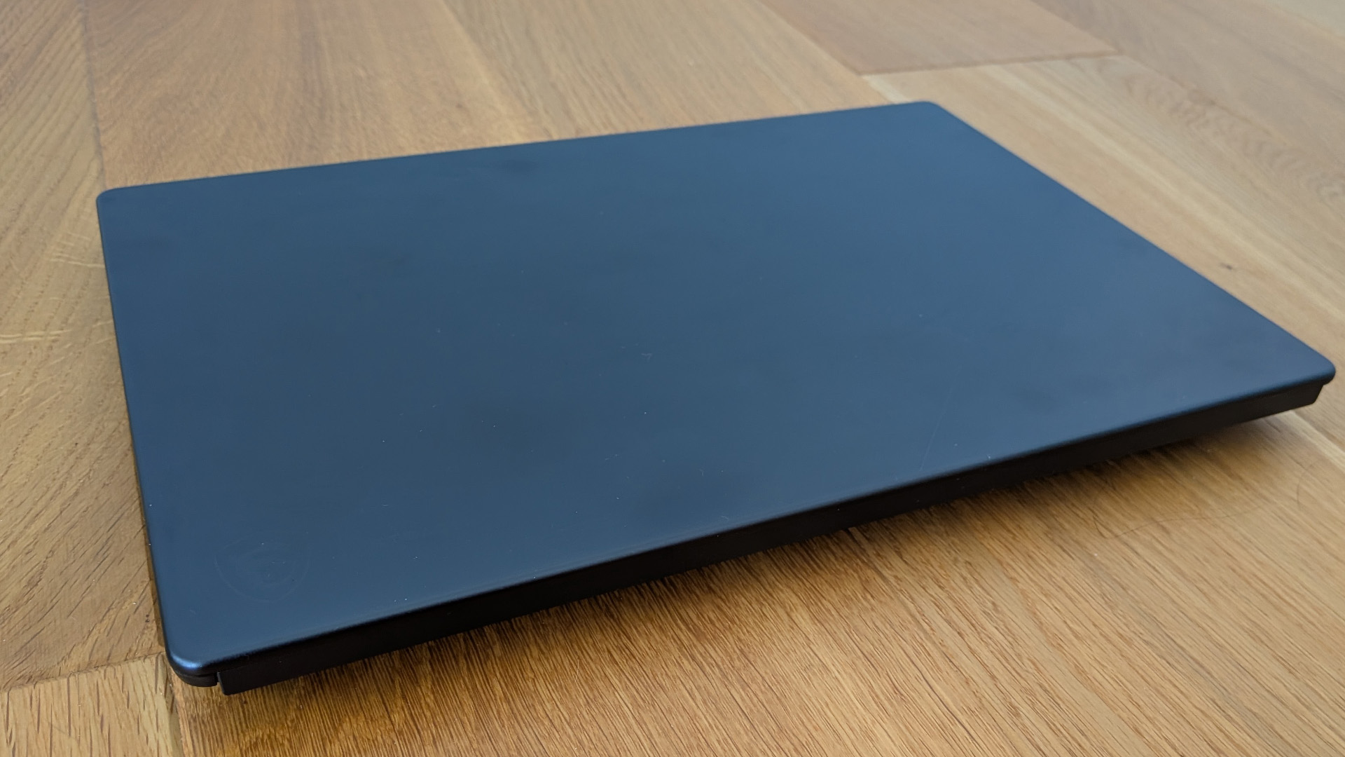 The MSI Stealth 16 AI+ on a desk
