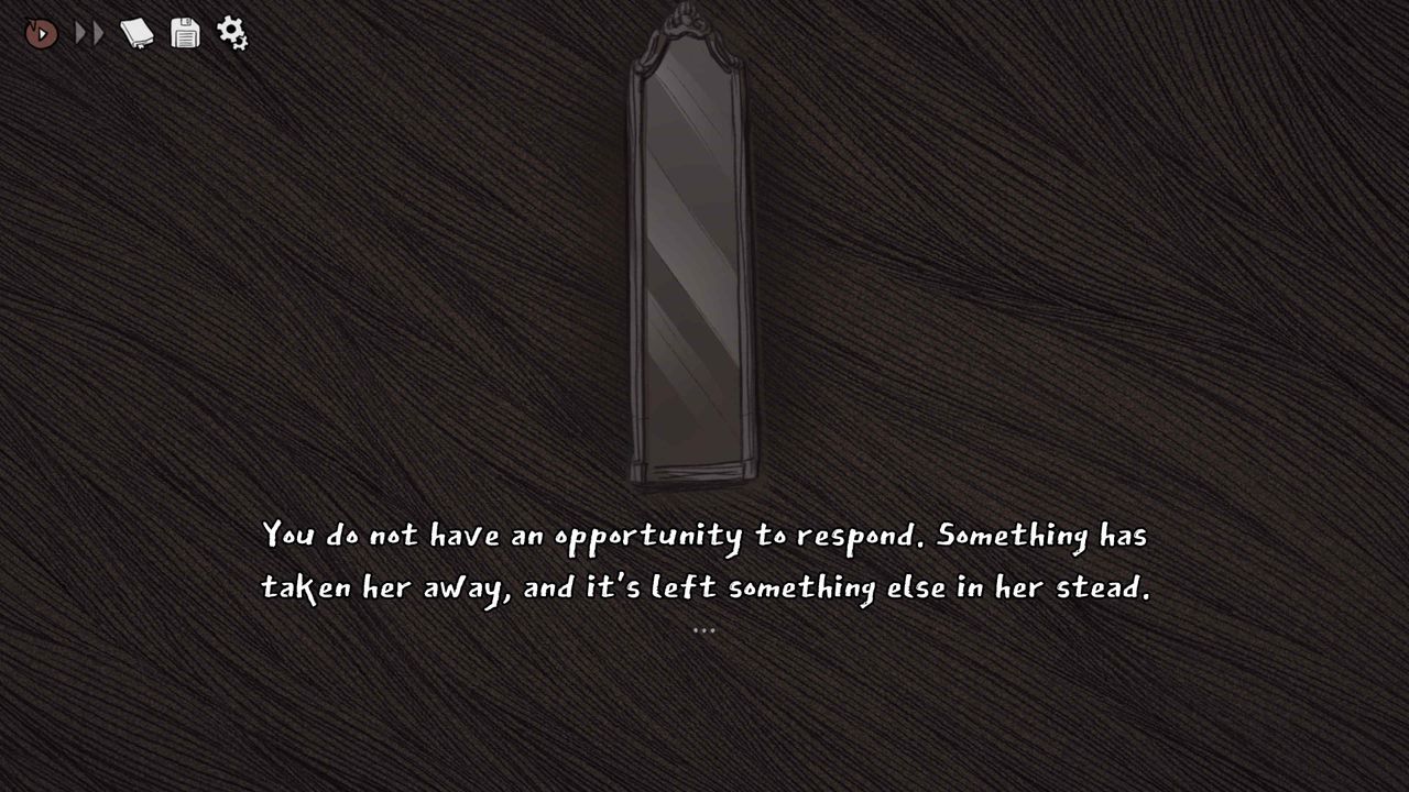 Screenshot of Slay the Princess: The Pristine Cut running on Xbox Series X.