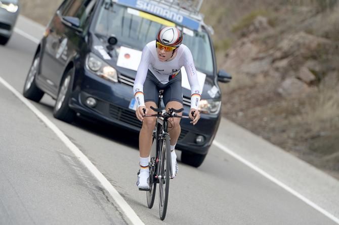 Germany's Lennard Kemna on his winning ride
