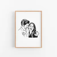 Custom couple portrait: $55.00 $49.50 at Etsy
Save 20%: