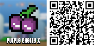 QR: Purple Cherry X