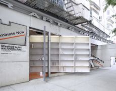 Abruzzo Bodziak Architects adapted Storefront’s rotating facade panels with bookshelves
