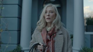 Catherine (Cate Blanchett) looking shocked in the Apple TV Plus thriller "Disclaimer"