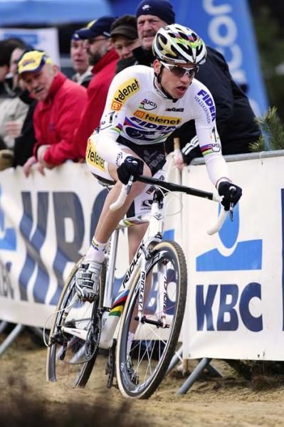 Zdenek Stybar (Telenet Fidea) charging during the race
