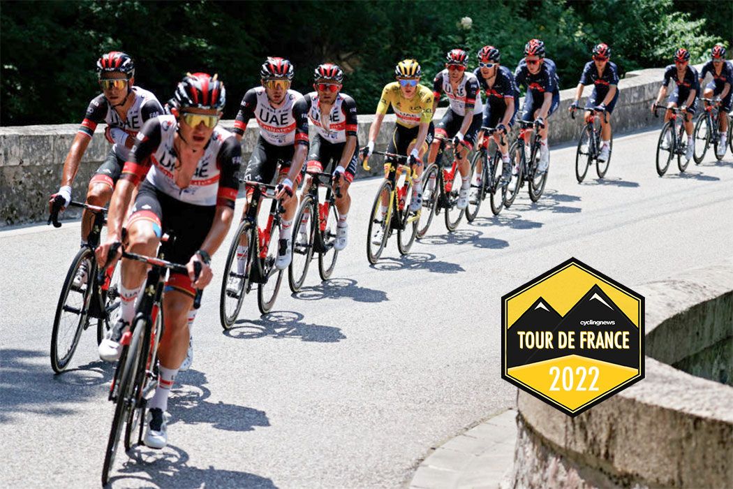 QUILLAN FRANCE JULY 10 Rafa Majka of Poland Tadej Pogaar of Slovenia and UAETeam Emirates Yellow Leader Jersey and Teammates during the 108th Tour de France 2021 Stage 14 a 1837km stage from Carcassonne to Quillan LeTour TDF2021 on July 10 2021 in Quillan France Photo by Chris GraythenGetty Images