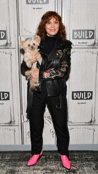 Susan Sarandon visits the Build Series to discuss "The Jesus Rolls" at Build Studio on February 26, 2020 in New York City