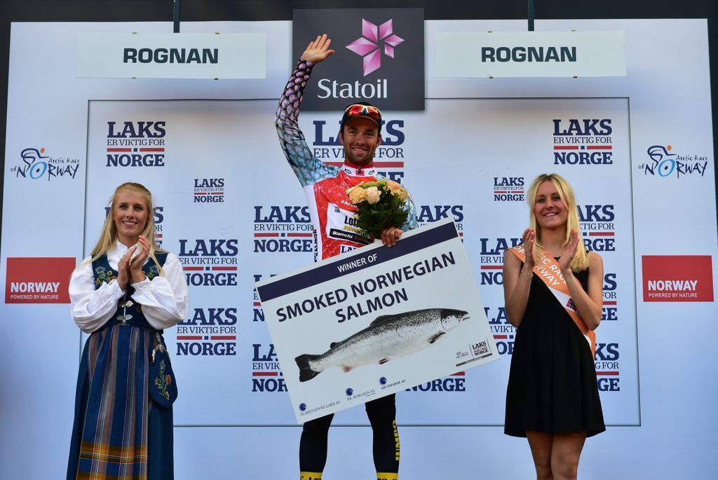 Tom van Asbroeck (LottoNL-Jumbo) won himself some salmon