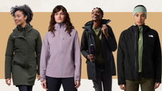 Image of four waterproof jackets