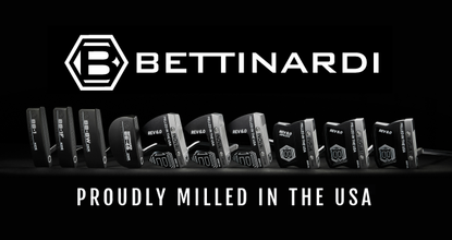 A group shot of the 2022 range of Bettinardi putters 