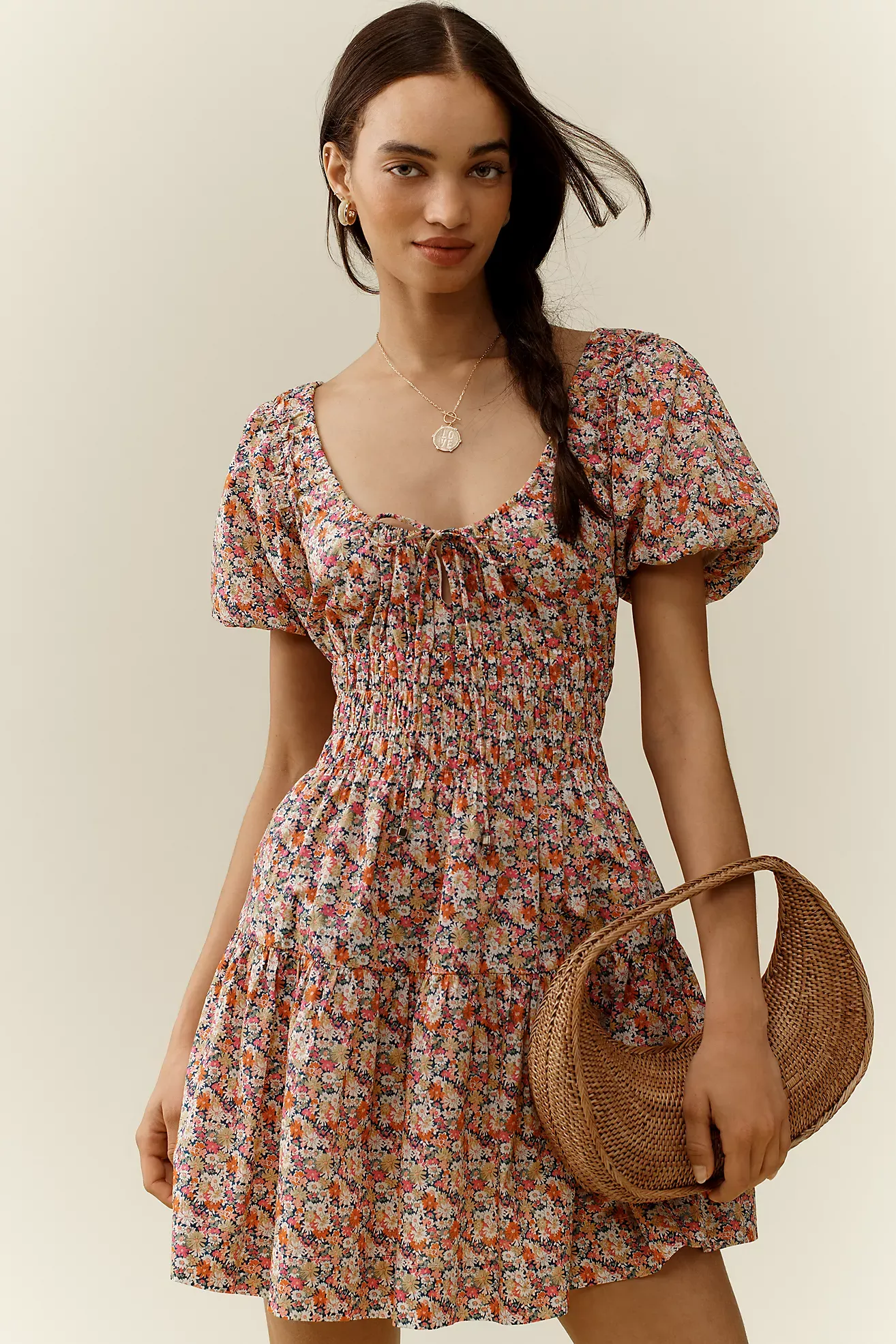 Love the Label X Liberty London Smocked Mini Dress