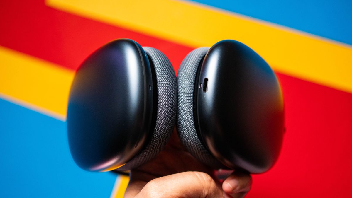 Apple AirPods Max 2 headset against a textured sheet showcasing the design