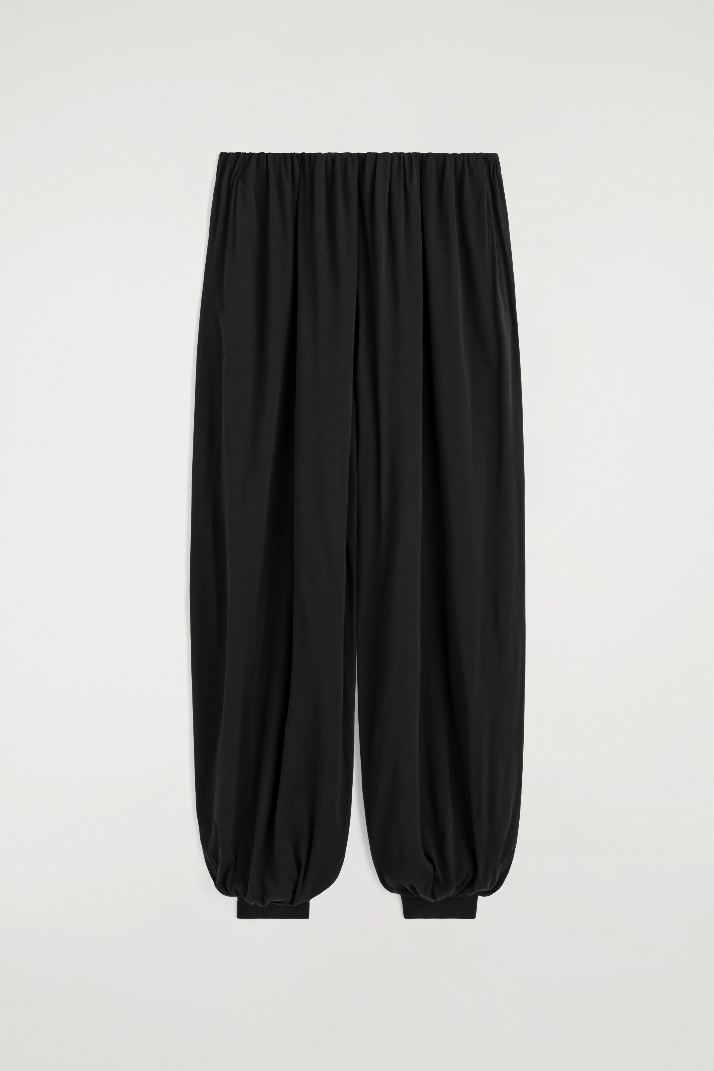 Gathered Jersey Balloon Pants