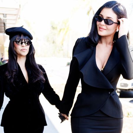 Kylie Jenner and Kourtney Kardashian celebrated their collaboration in matching little black dresses