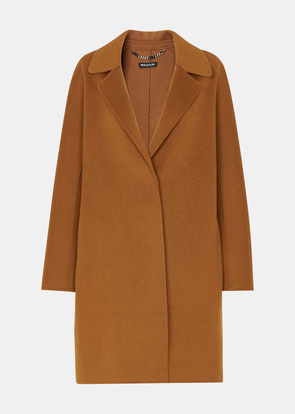 Camel Julia Wool Double Faced Coat