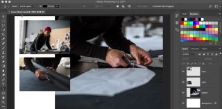 Photoshop tutorials: interface featuring multiple photos