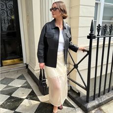 Sophie Robyn Watson wears a sheer skirt outfit.