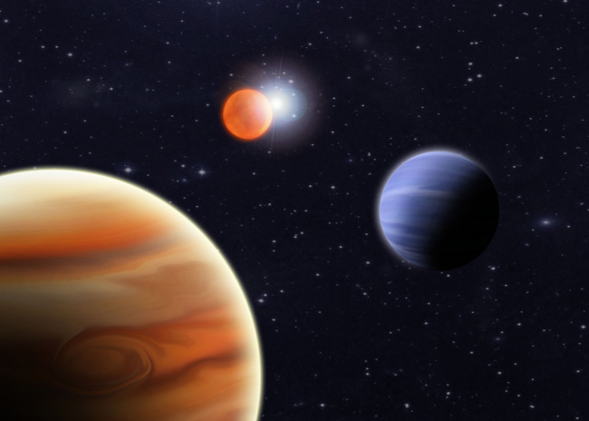 Surprise Discovery: Two Planets, Two Stars, One System