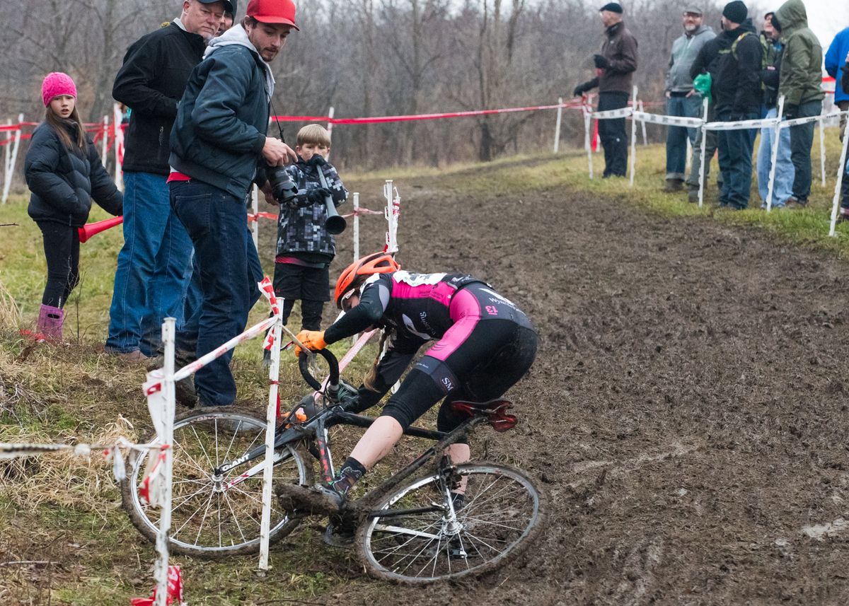 The muddy slopes of Mt. Krumpit challenge even the best bike handlers