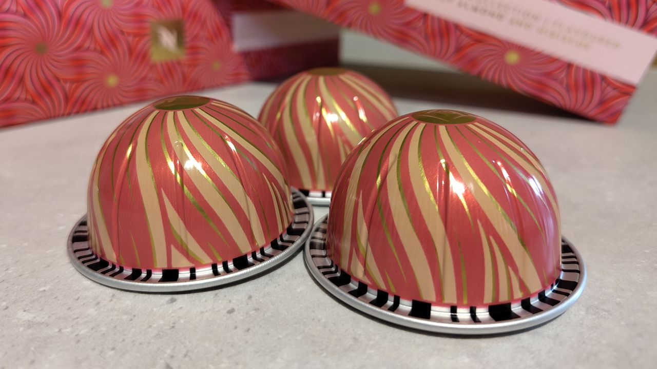 Nespresso Festive Collection Sweet Almond and Hibiscus capsules