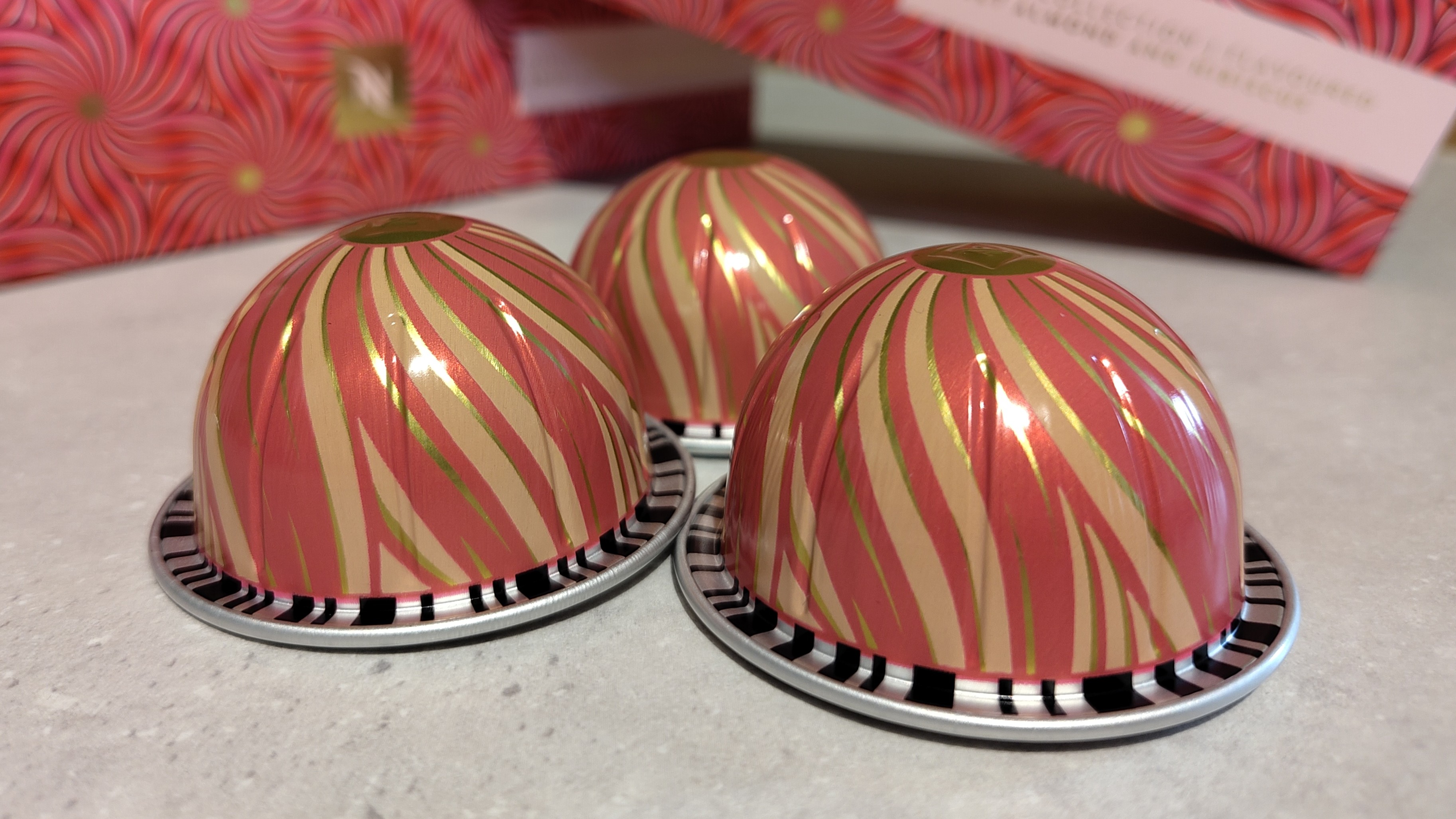 Nespresso Festive Collection Sweet Almond and Hibiscus capsules