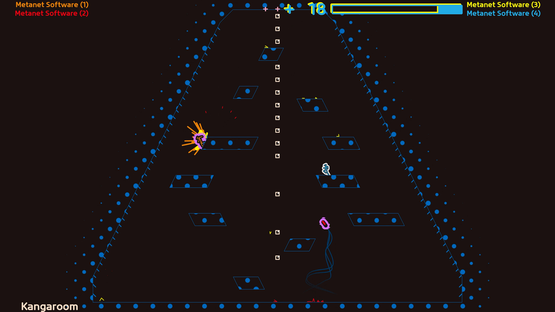 A multiplayer skirmish in N Plus Infinity Times Two