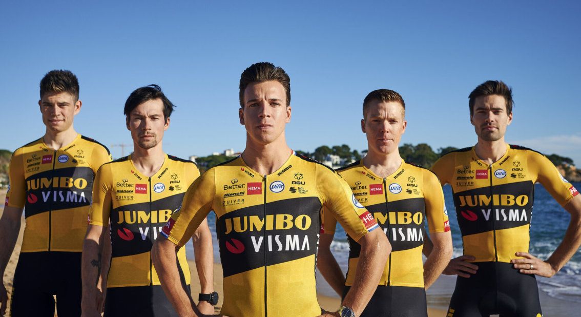 The Jumbo-Visma team and Tom Dumoulin unveiled its 2020 race clothing