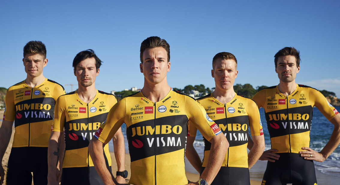 Jumbo Visma Team issue AERO Time Trial Speed LS Skinsuit Agu BNIB Bianchi LARGE 