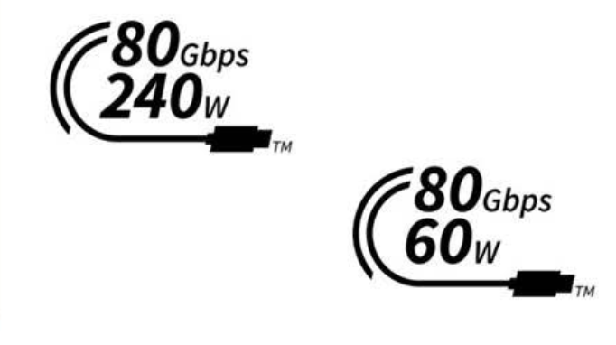 USB-80-Gbit/s-Kabel-Logos