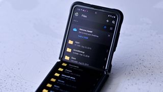 OneDrive app on the first Samsung Galaxy Z Flip