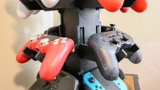 A close up shot of the Fang controller stand from Etsy