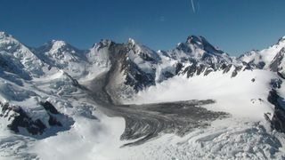 Mount Cook rock fall overview