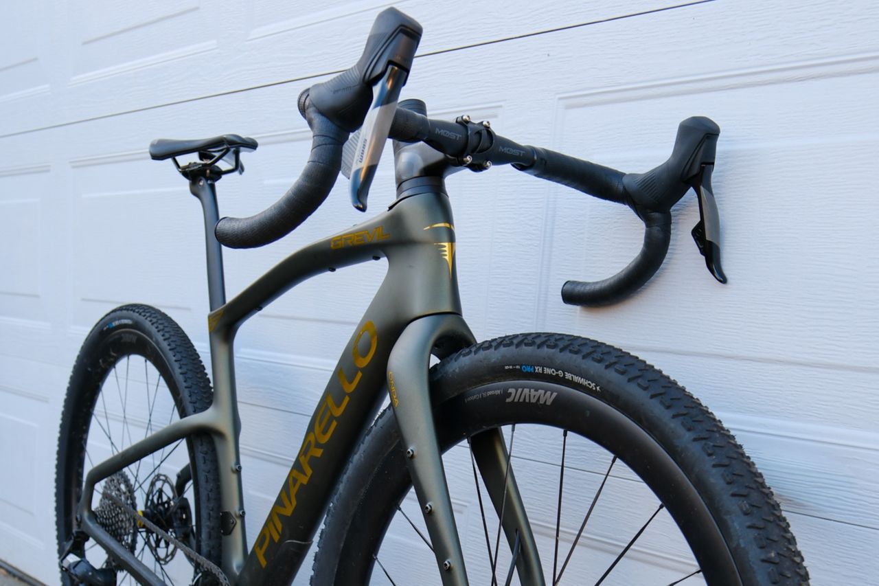 Streamlined silhouette on the Pinarello Grevil F3