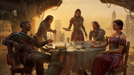 Bunch of TESO people sitting around a table