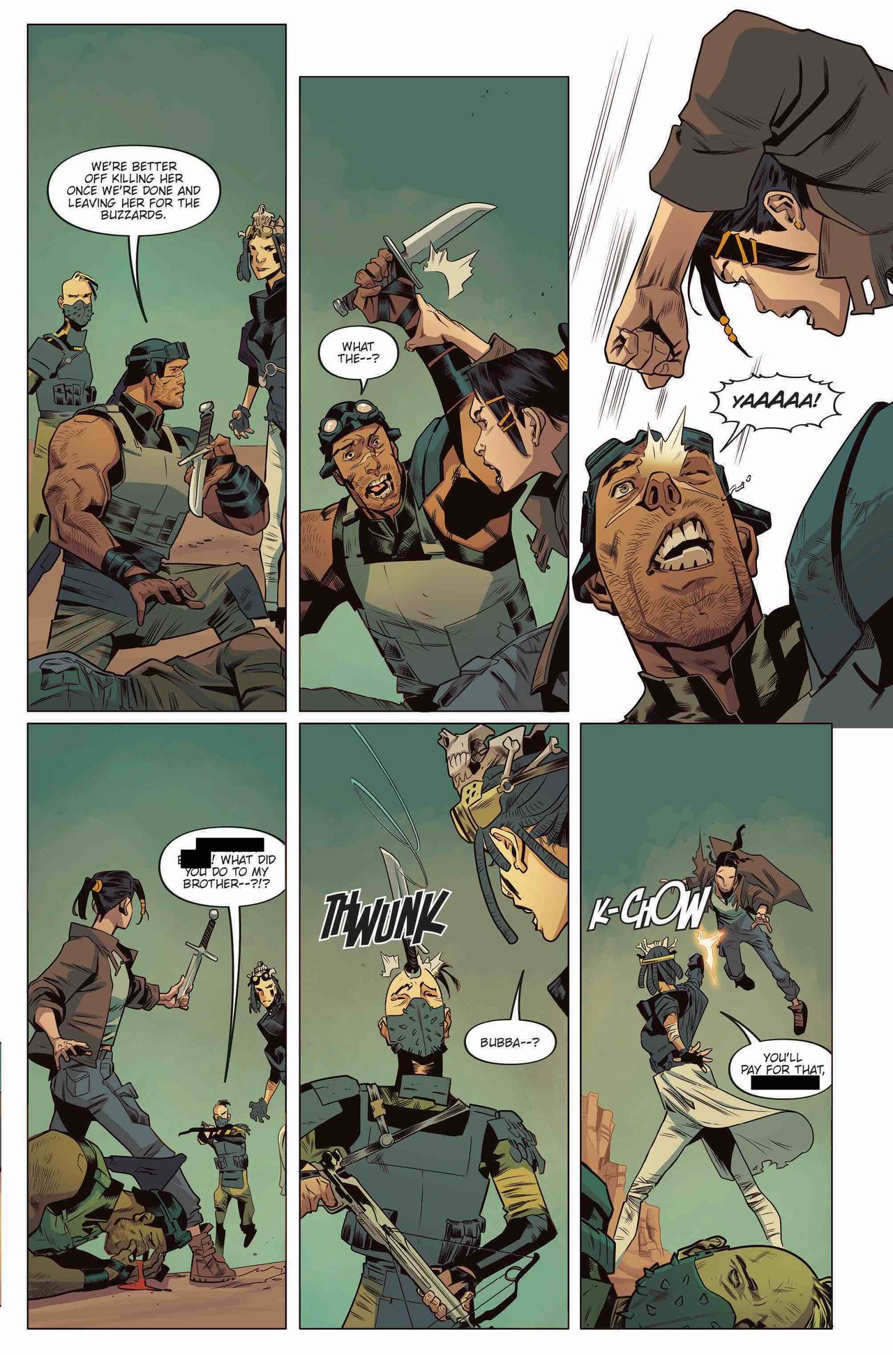Blade Runner: Black Lotus #1 interior art by Enid Balam
