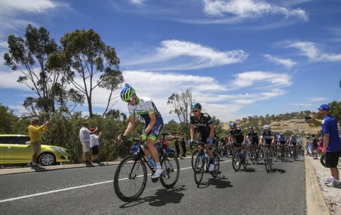 Luke Durbridge enjoyed some time on the front today