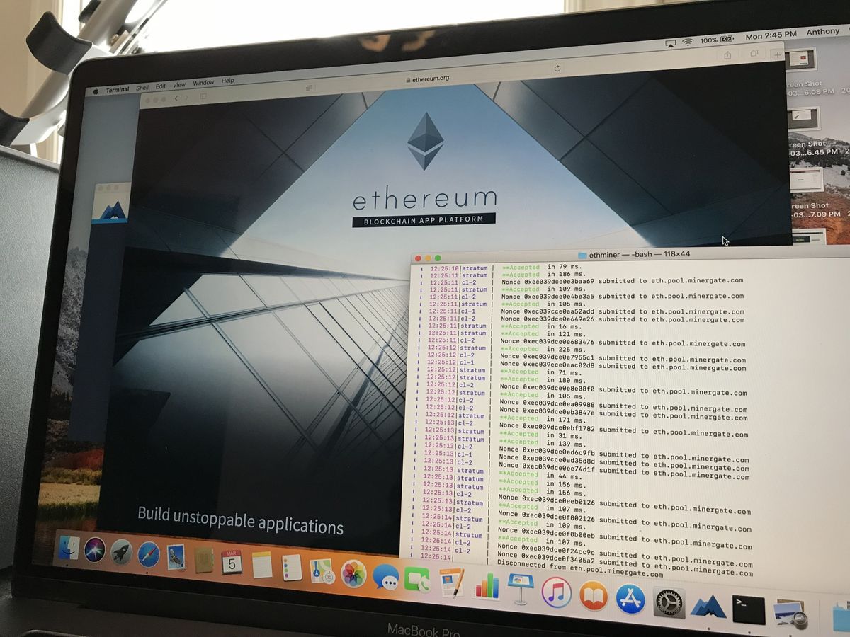 Ethereum mining macbook pro etheral clouds se