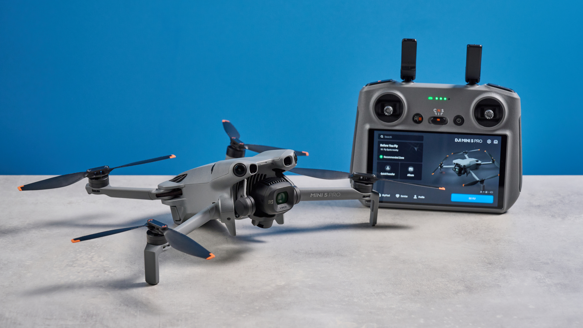 A DJI Mini 5 Pro drone