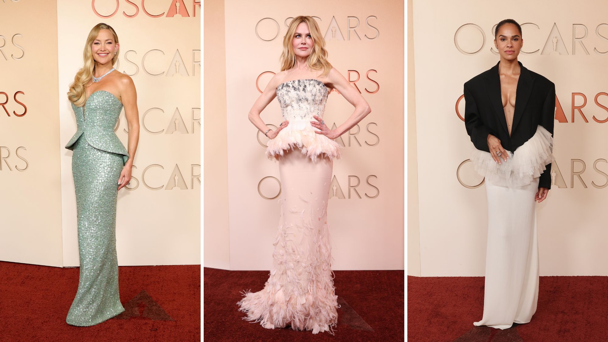 Kate Hudson, Nicole Kidman, Misty Copeland at the Oscars 2026 wearing peplum