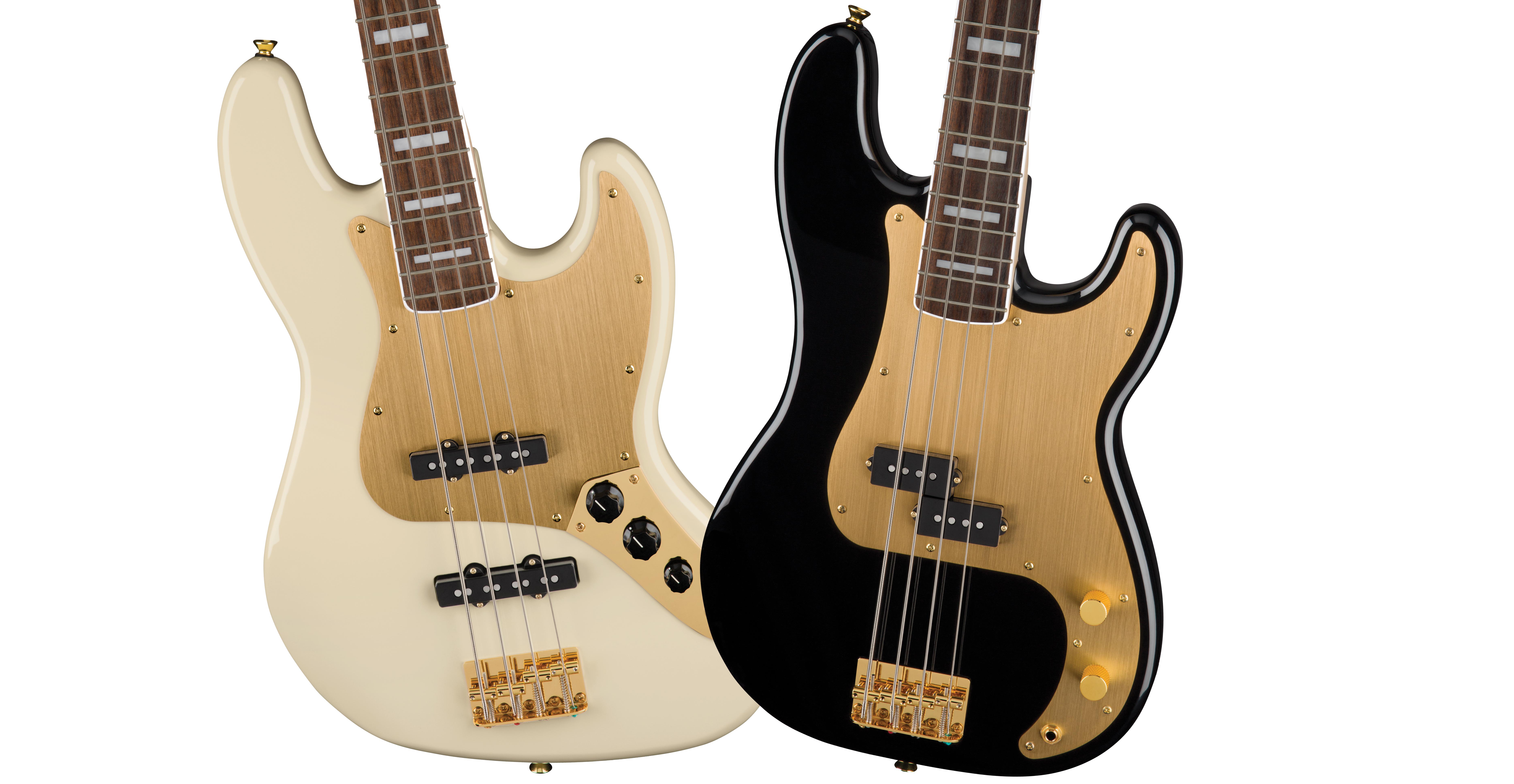 Squier 40th Anniversary Vintage Precision And Jazz Bass Review Guitar 