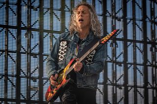Kirk Hammett performs with Metallica in Trondheim, Norway, in 2019